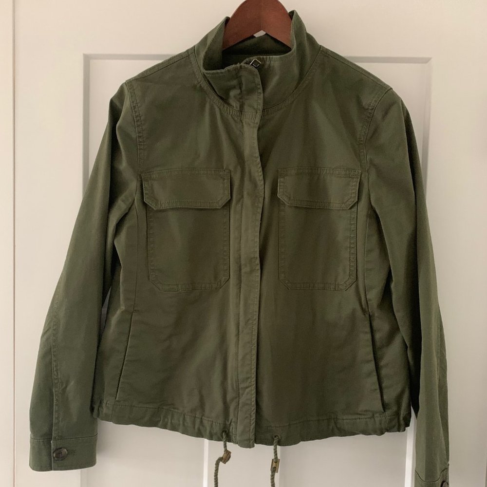BANANA REPUBLIC cargo jacket swing style, Green, Size Small